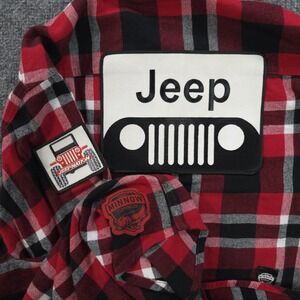 Angry Minnow Shirt Mens XL Red Plaid Jeep Nation Flannel Outdoor Casual Camp NEW